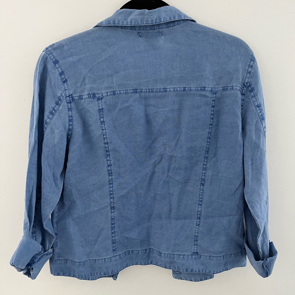 Pure Amici Linen Collared Button Down - image 5